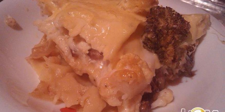 Рецепт большой лазанья с морепродуктами