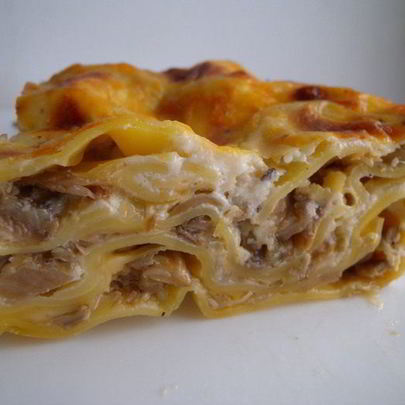 Грибная лазанья