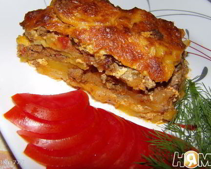 Картофельная лазанья