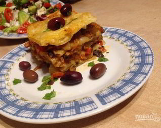 Лазанья без мяса