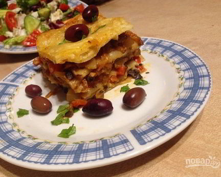 Лазанья без мяса