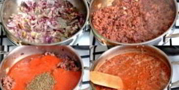 лазанья болоньезе с соусом бешамель