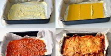 лазанья болоньезе с соусом бешамель