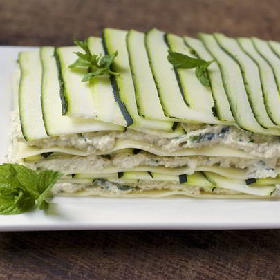 Лазанья из кабачков с фаршем