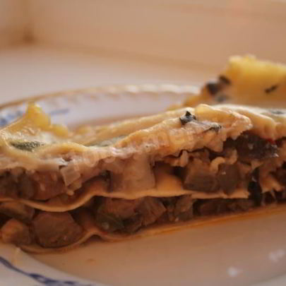 Лазанья постная