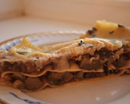 Лазанья постная