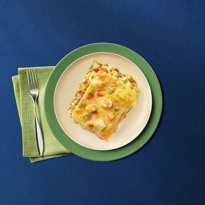 Лазанья с ароматом моря