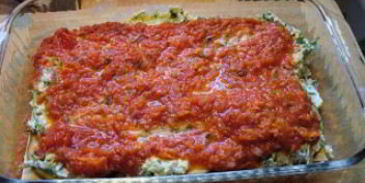 лазанья с баклажанами и помидорами