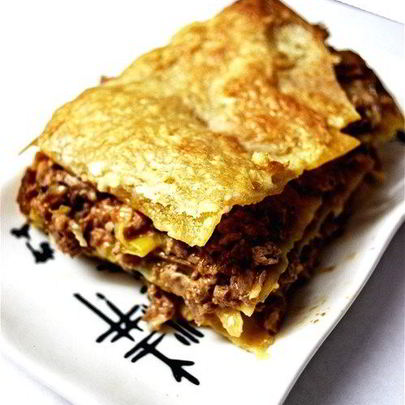 Лазанья с чеддером