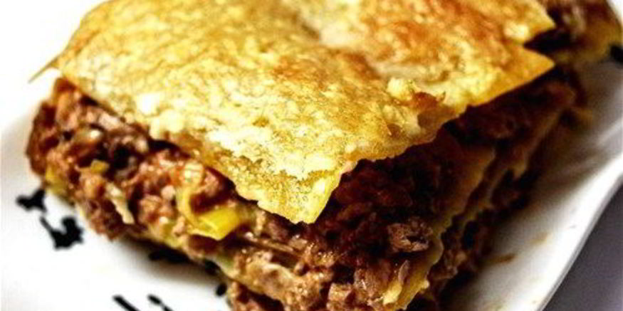 Рецепт лазаний с чеддером