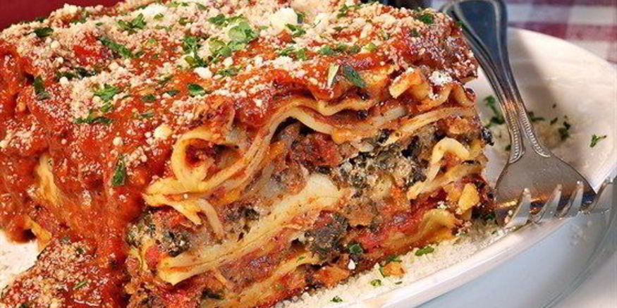 Рецепт лазаний с грибами, хересом и взбитыми сливками