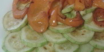 лазанья с кабачками, шпинатом и сладким перцем