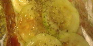 лазанья с кабачками, шпинатом и сладким перцем