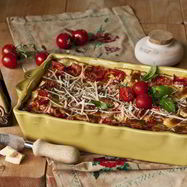 Рецепт Лазаний с томатами, телятиной и сыром Джюгас