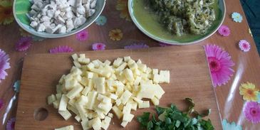 лазанья с цукини и курицей