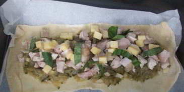 лазанья с цукини и курицей