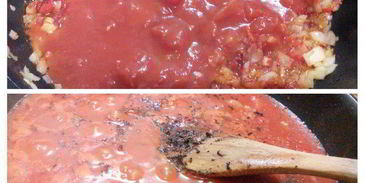 лазанья с тунцом арабиата