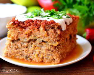 Ленивый голубец-лазанья