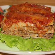 Рецепт Мясной лазанья с грибным соусом