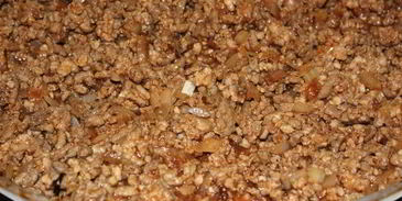 мясная лазанья с грибным соусом