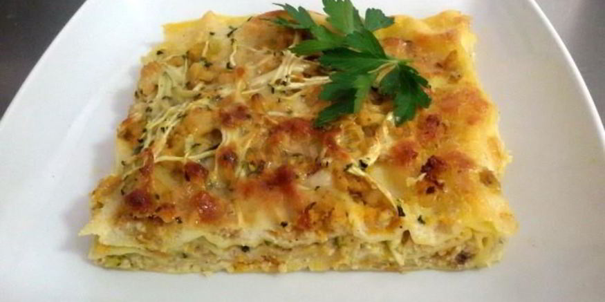 Рецепт рыбной лазанья с рыбой pescatore