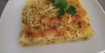 рыбная лазанья с рыбой pescatore