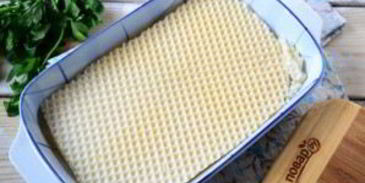 вафельная лазанья с курицей