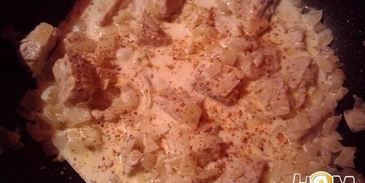 барракуда в сливочном соусе со спагетти