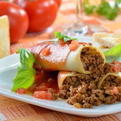 Каннеллони с фаршем