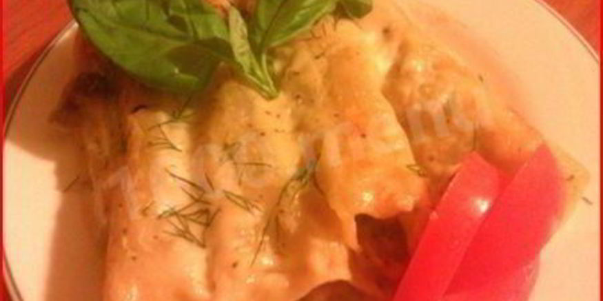 Рецепт каннелоней с мясным фаршем и овощами