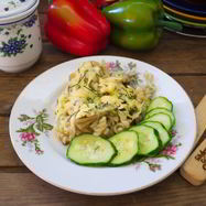 Рецепт Макарон с грибами в духовке