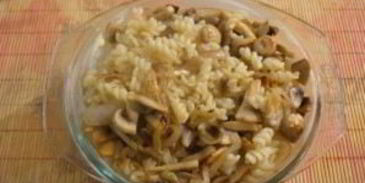 макароны с грибами в духовке