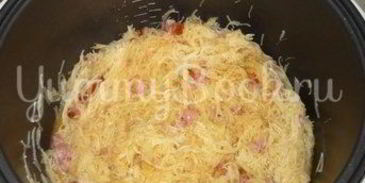 макароны с колбасой из мультиварки