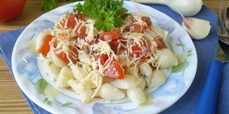 Рецепт макарон с помидорами