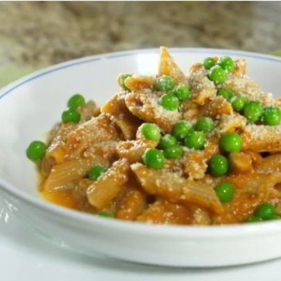 Макароны с соусом из тыквы