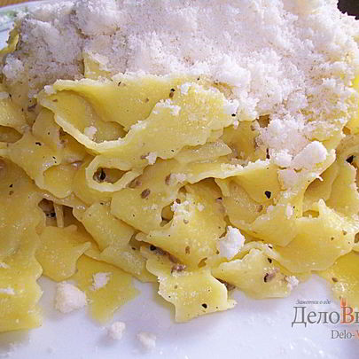 Макароны со свежими трюфелями