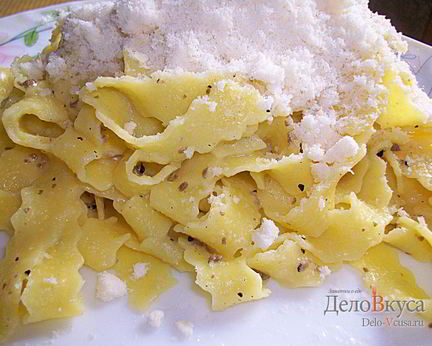 Макароны со свежими трюфелями