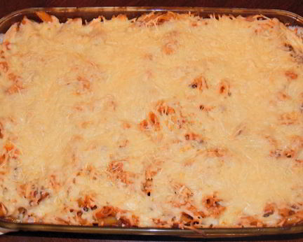 Макароны в духовке с мясом