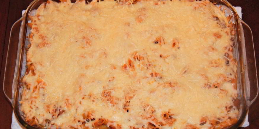 Рецепт макарон в духовке с мясом