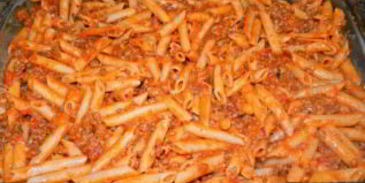 макароны в духовке с мясом