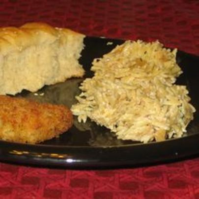 Паста орзо с голубым сыром