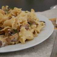 Рецепт Пасты с грибами и мускатным орехом