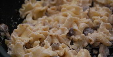 паста с грибами и мускатным орехом