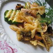 Рецепт Пасты с грибами и овощами