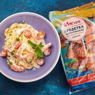 Рецепт Пасты с креветками и сливочным соусом