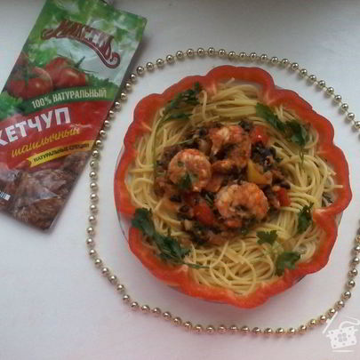 Паста с креветками