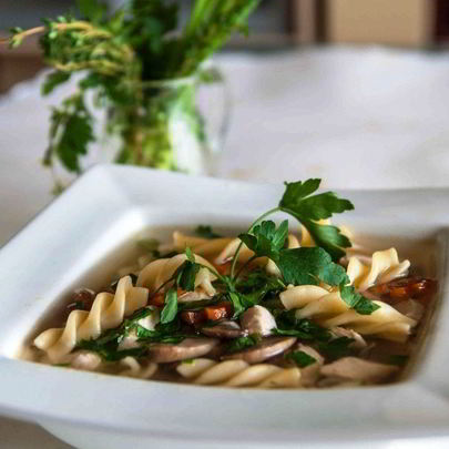 Паста с куриной грудкой