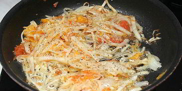 паста с курицей и сливочным соусом