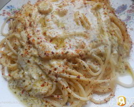 Паста с лимонным соусом