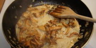 паста с лисичками